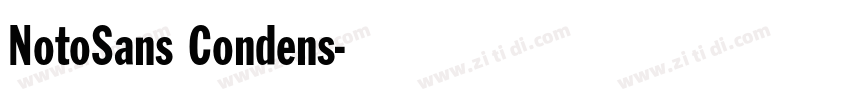 NotoSans Condens字体转换